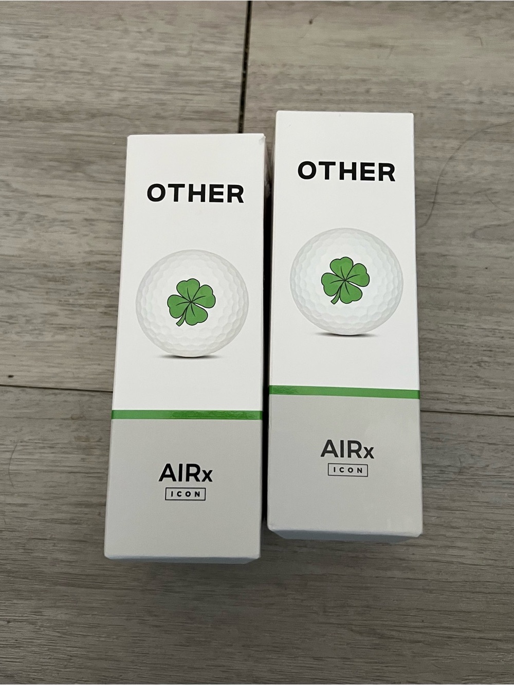 OTHER AIRx ICON Golf Balls 4 Leaf Clover lucky 2 packs of 3 New